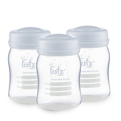 [CHÍNH HÃNG]- Bình trữ sữa 150ml (bộ 3 bình) Fatzbaby FB0120N