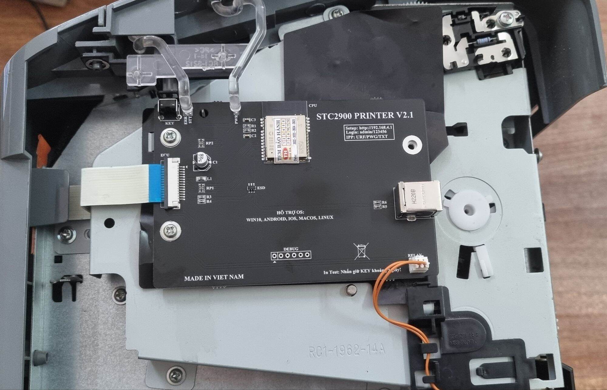 Mạch formatter canon 2900 đời mới, in qua mạng wifi