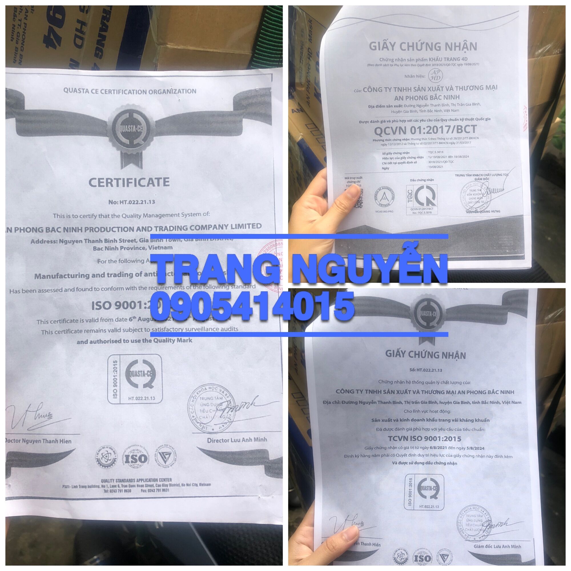KHẨU TRANG KF94 em bé (combo 100 cái)