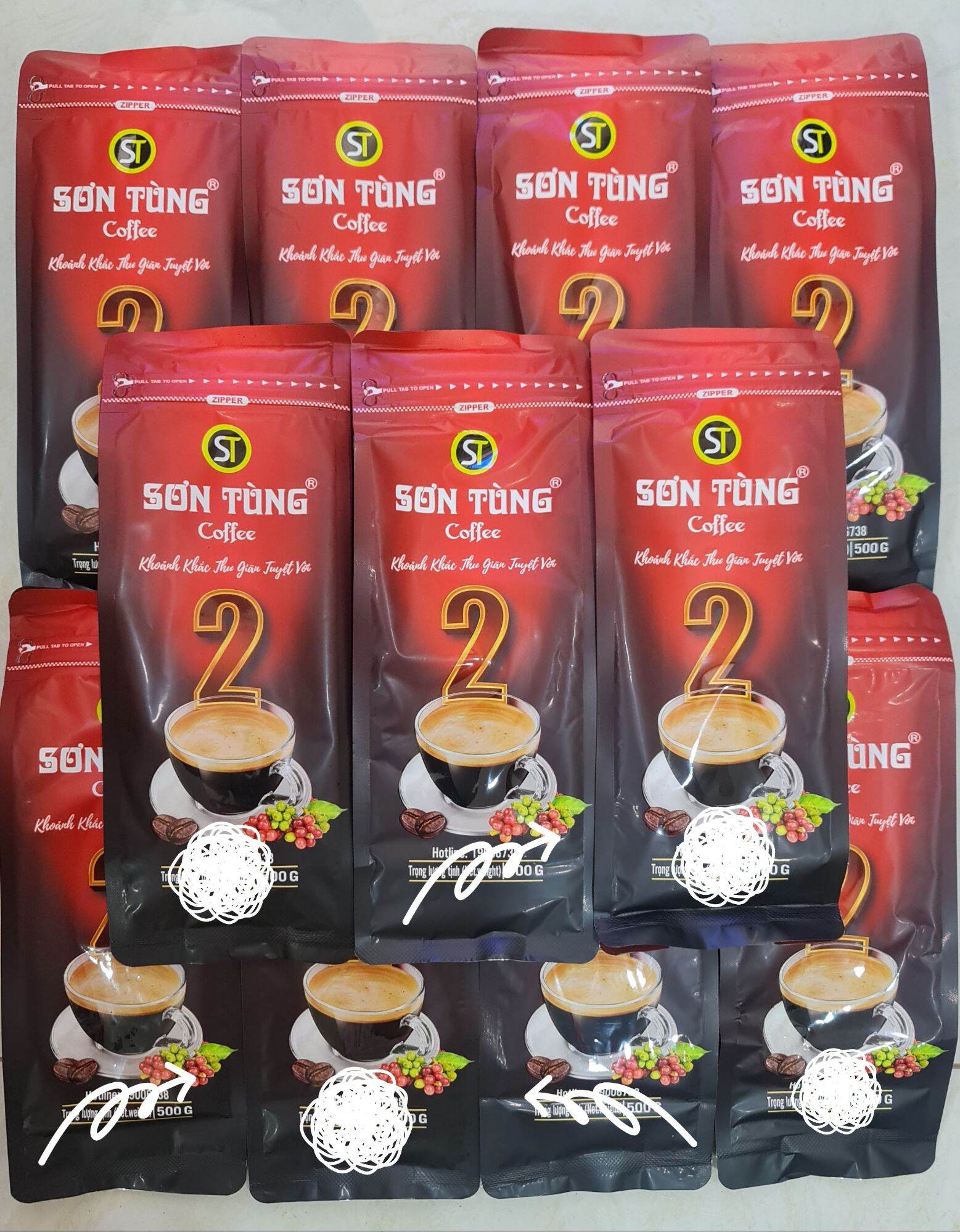 Cà Phê Sơn Tùng Số 1, 2, 3, 4 Gói 500gr
