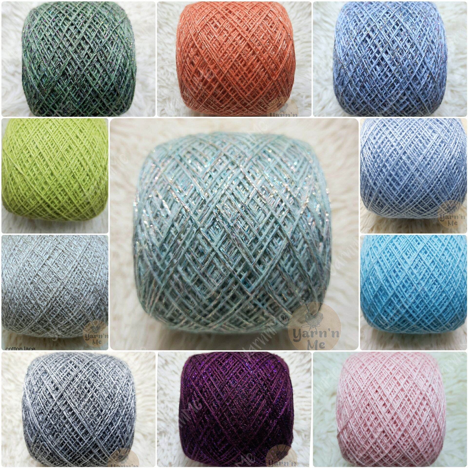 Sợi cotton lace nhập Korean 0.6mm đan móc áo váy