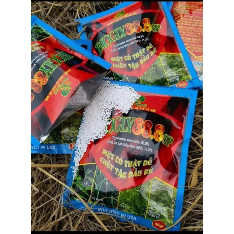 [GIÁ RẺ HÀNG CHUẨN]. Thuốc Diệt Cỏ Sinh Học BIOGLY 888.(Glyphosate gói50g)
