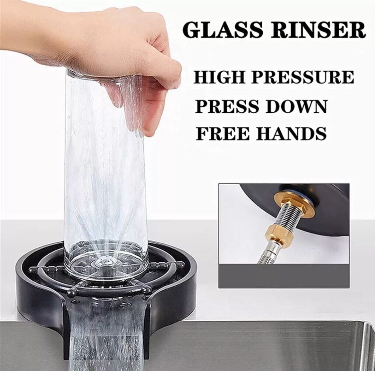 Dụng cụ rửa cốc , rửa ly , rửa bình sữa nhanh cho Quầy bar, Cà phê và gia đình