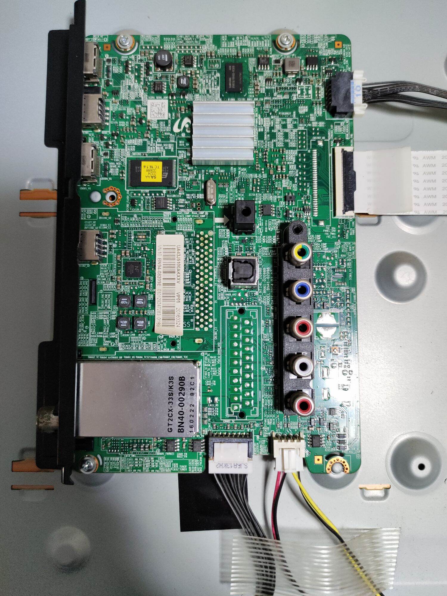 Bo mạch, loa, cáp tivi samsung ua43j5100
