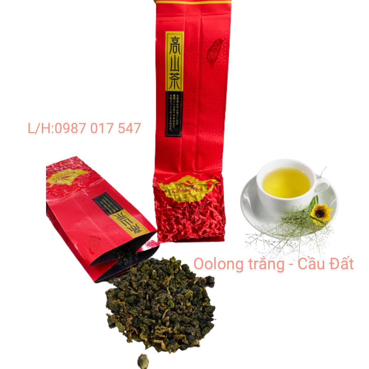 CẦU ĐẤT TRÀ OOLONG TRẮNG 10g 120-150ml dùng được 4-5 lần hơi thơm mùi sữa