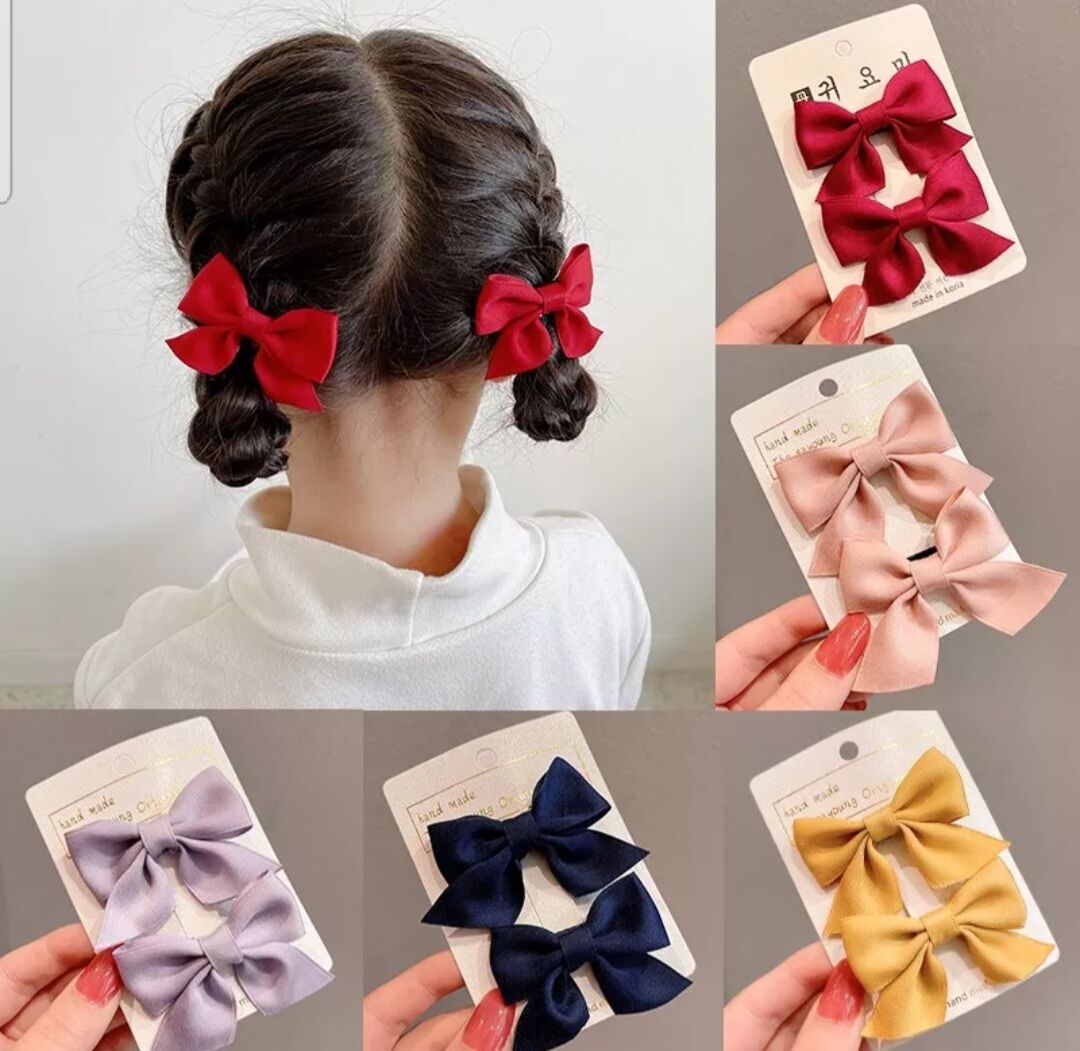 Bộ 2 chiếc kẹp tóc nơ xinh xắn cho bé gái