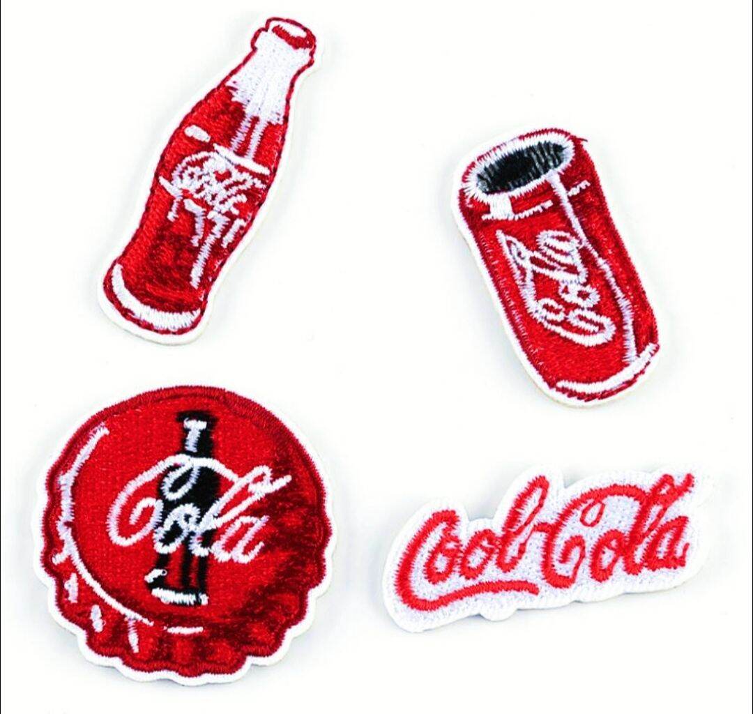 Bộ 4 Miếng Thêu Ủi Logo Thương Hiệu Nổi Tiếng Thế Giới MS76847