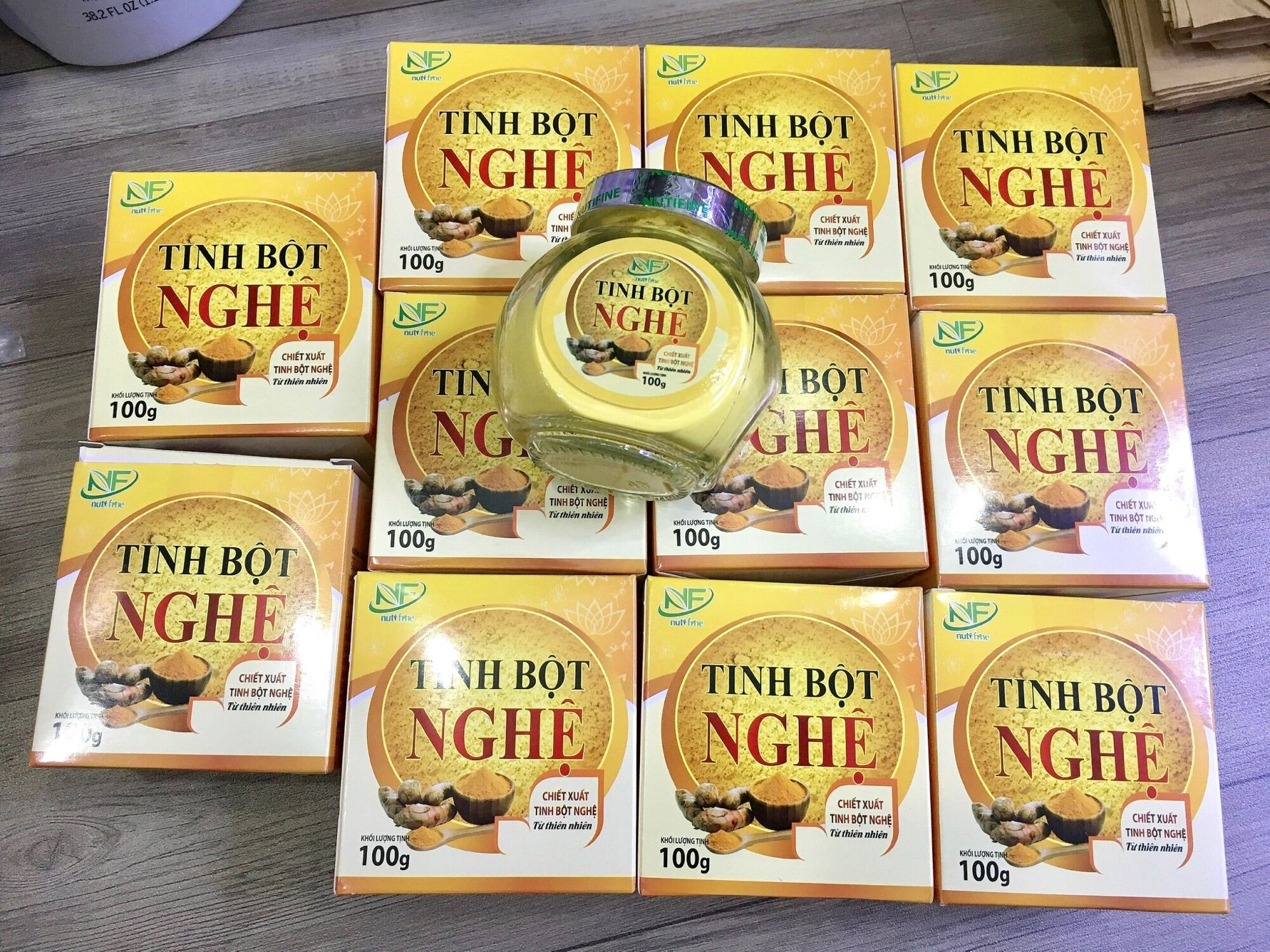 Tinh bột nghệ nutifine hộp 100gr