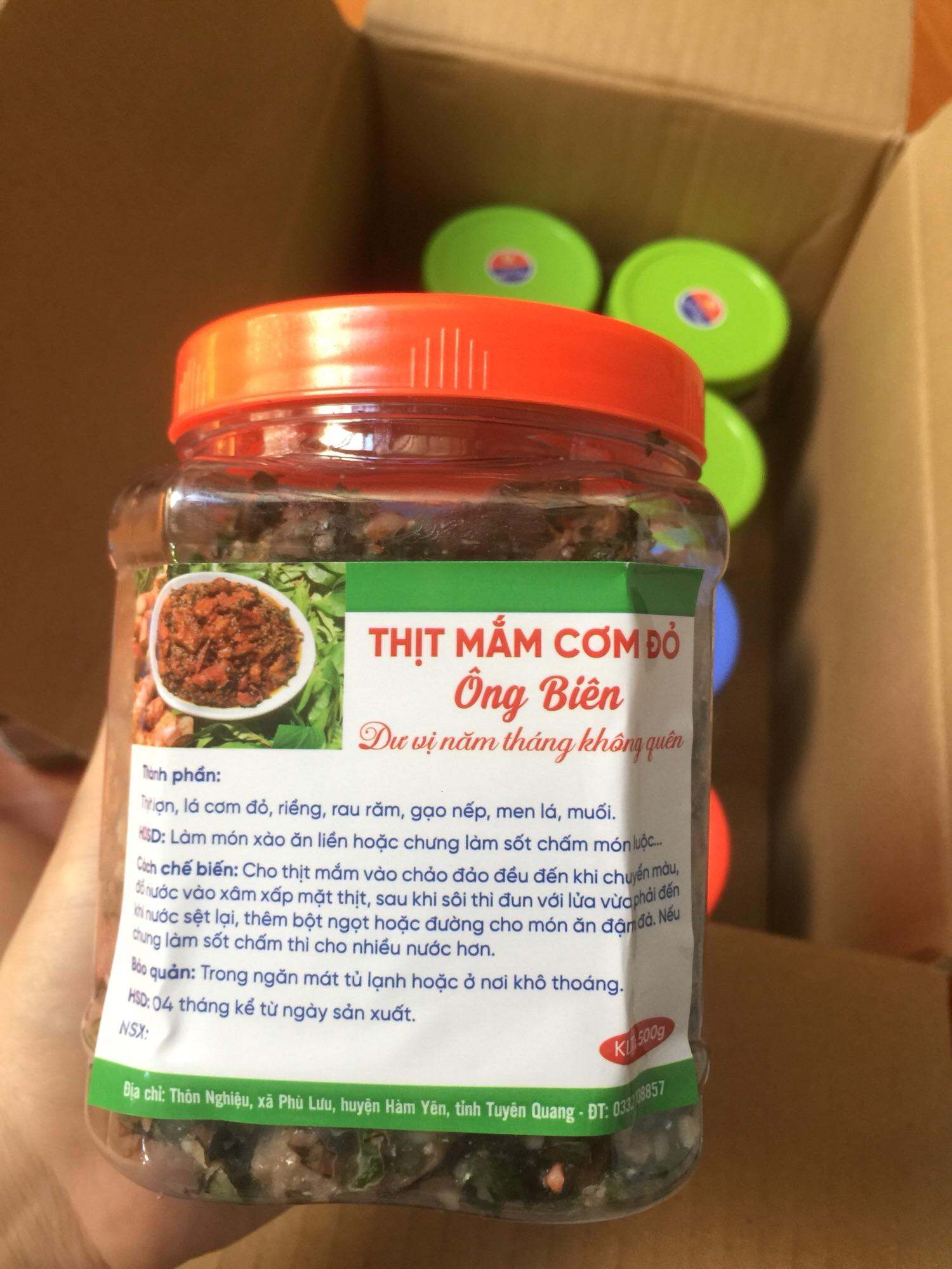 Thịt mắm cơm đỏ