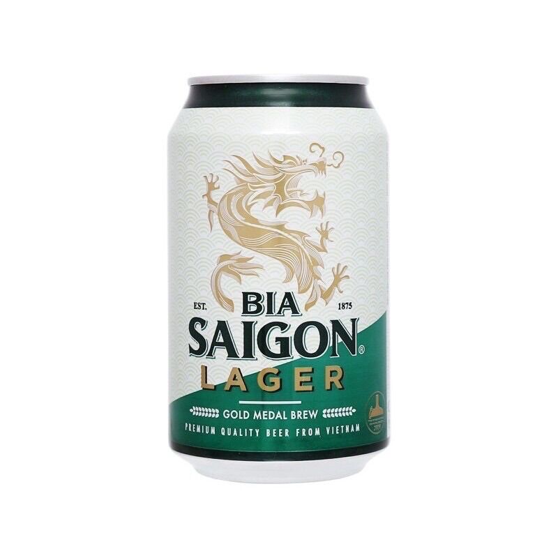Lẻ 1 lon bia sài gòn lager 330ml