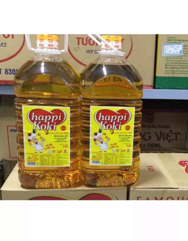 Dầu Ăn Cao Cấp Happi Koki can 5 lit giá siêu rẻ
