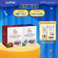 Bộ 2 hộp trà thảo dược TH true HERBAL Giảo cổ lam – Linh chi & Trà Nhân trần – Cúc hoa (40 gói)
