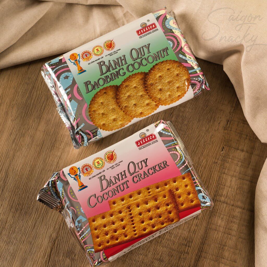 Bánh quy Baobing Coconut - Bánh bạc tròn Jessica