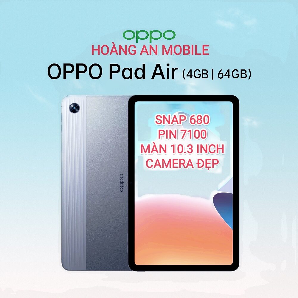 Máy tính bảng oppo pad air 4/64gb tiếng việt