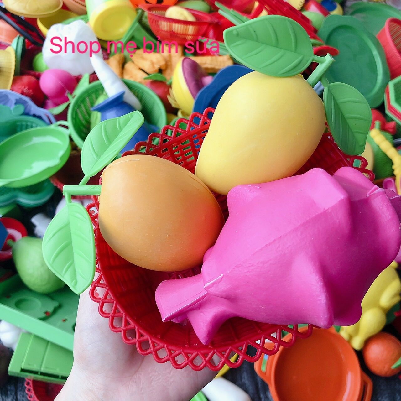 Đồ chơi cân kg một kg trái cây và bánh 2ki