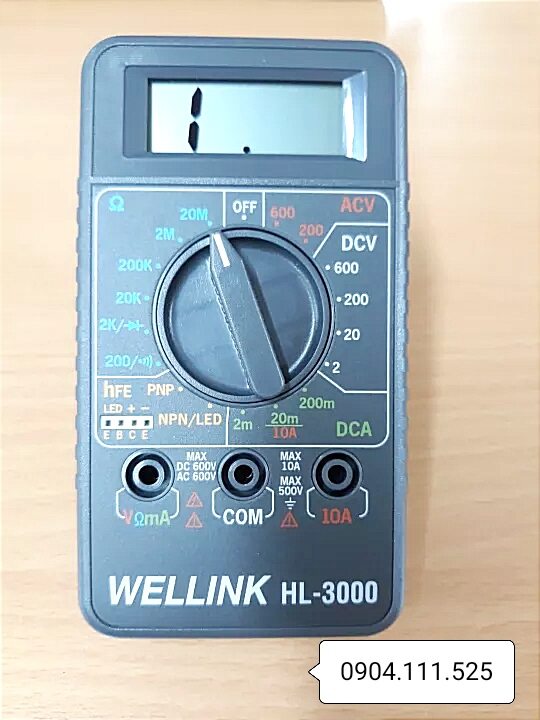 ĐỒNG HỒ VẠN NĂNG BỎ TÚI WELLINK HL-3000