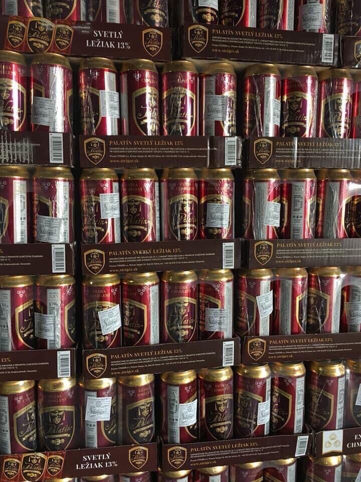 1 thùng bia palatin Tiệp ( thùng 24 lon 500ml )