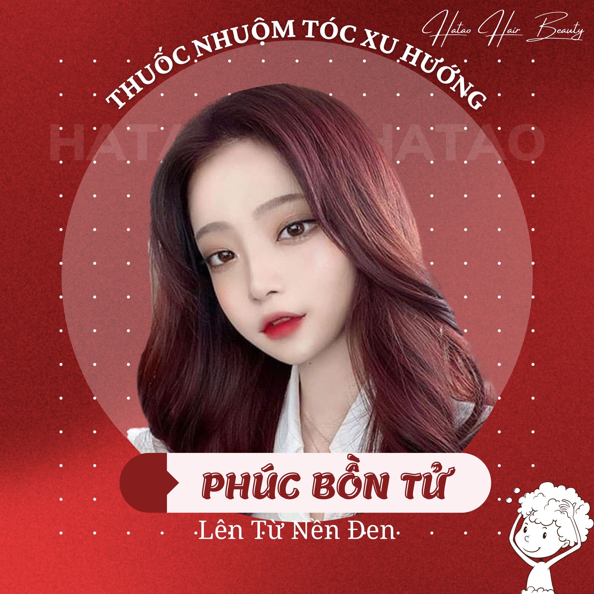 Thuốc nhuộm tóc màu Phúc Bồn Tử(không tẩy) kèm trợ nhuộm 100ml