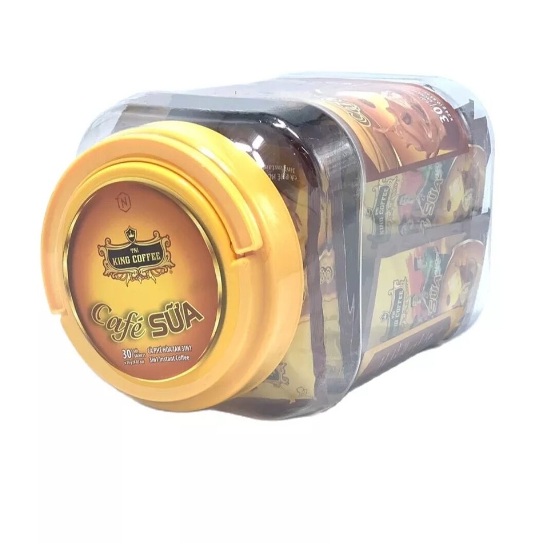 cà phê King cofee hộp nhựa 30 gói