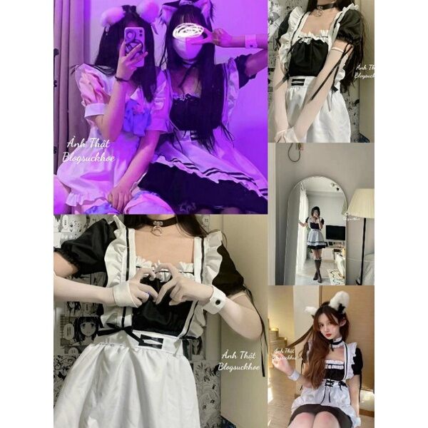 Che Tên, Sét Maid Loại I Cosplay Nữ