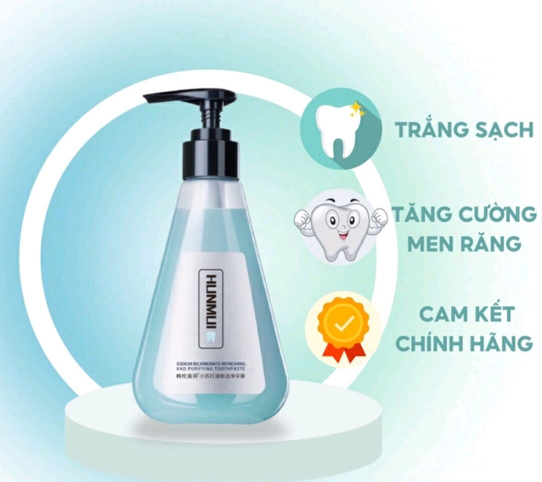 Kem đánh răng hunmui kem đánh trắng răng ,giúp thơm miệng, bảo vệ răng không bị ố vàng....