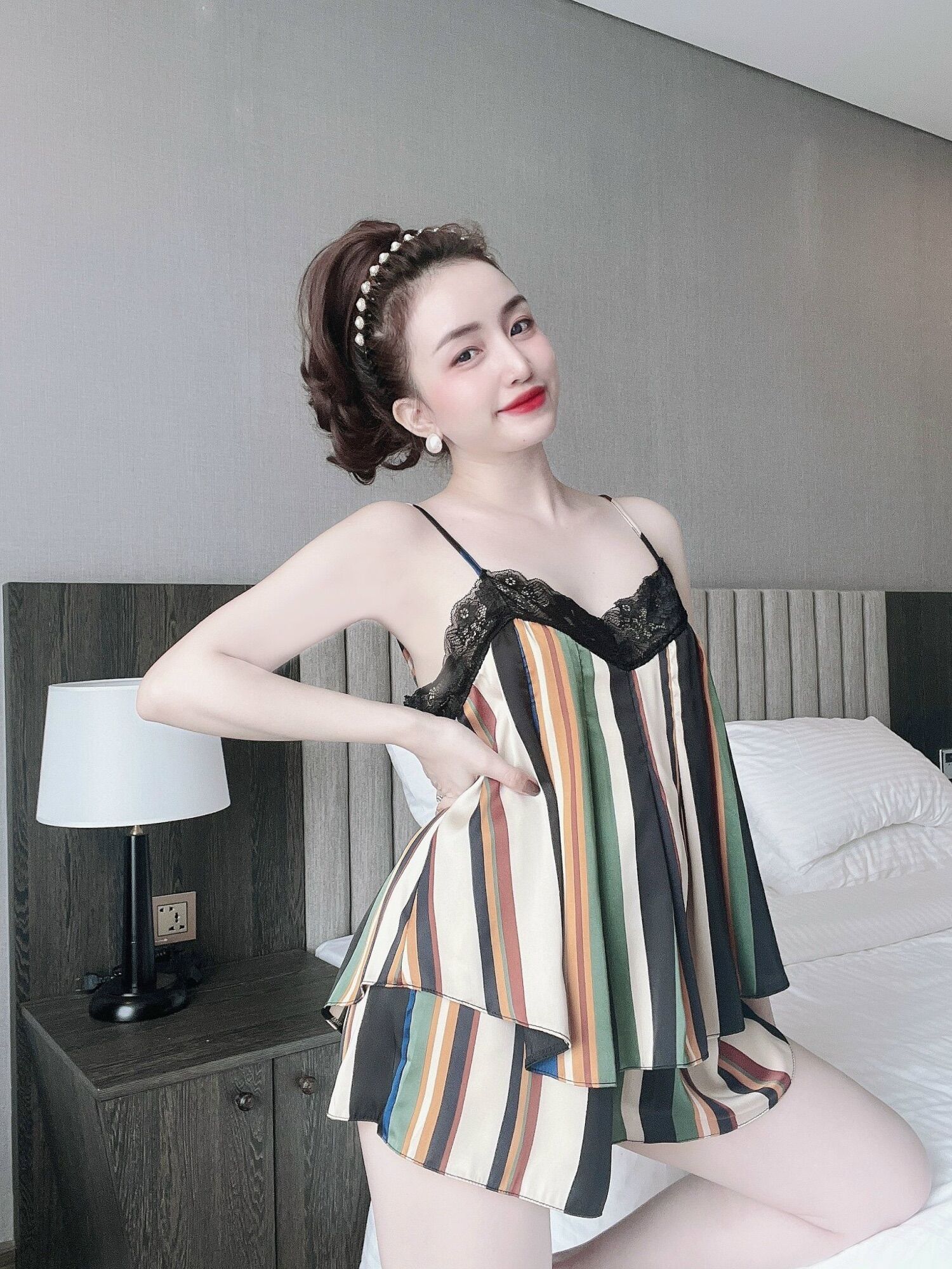 Bộ ngủ hai dây sẽy bigsize phối ren xếp ly chất lụa siêu mềm mướt bigsize 40-70kg- đồ bộ sexy quần ngắn