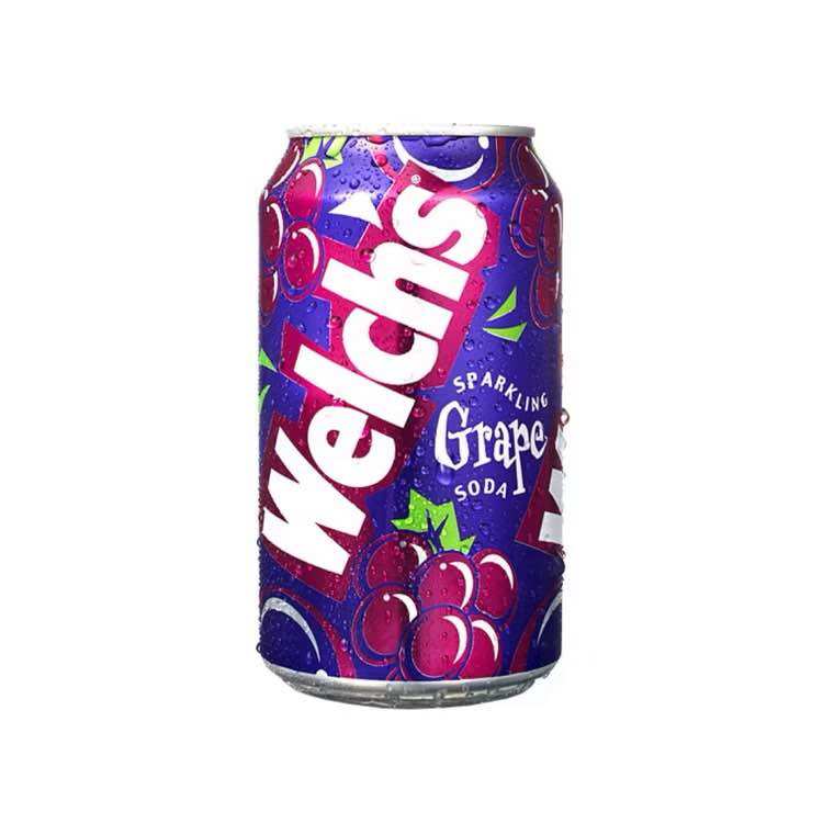 Nước ngọt soda Welch's Sparkling Grape Soda vị nho của Mỹ lon 355ml lốc 12 lon