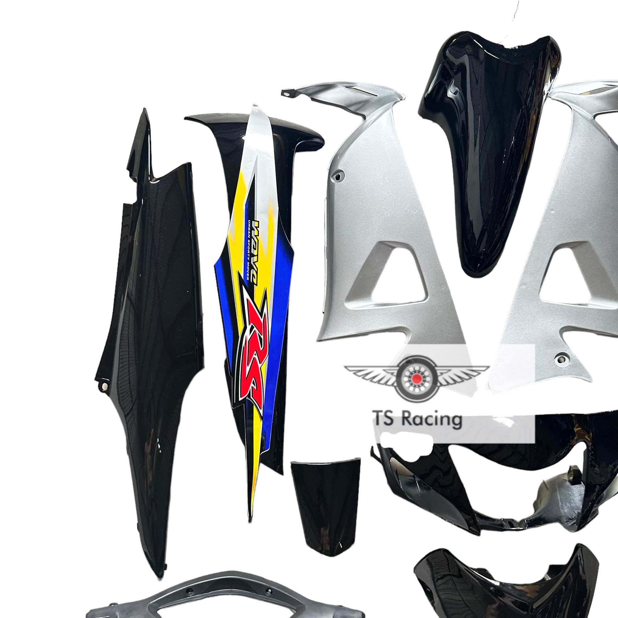 Dàn áo wave rs đen - tặng team 3 lớp