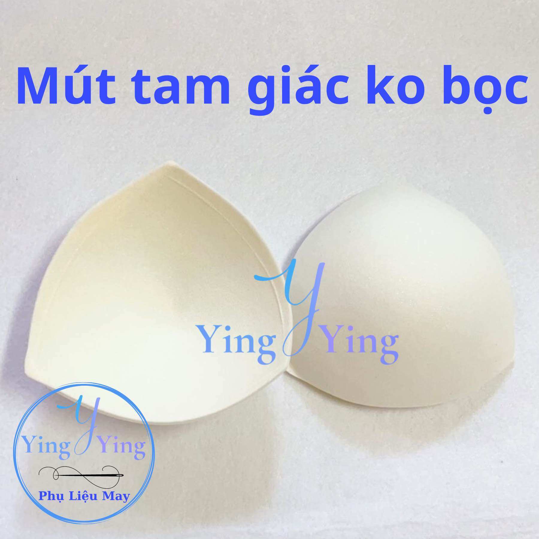 Mút Tam Giác ko bọc vải, mút xốp độn áo ngực