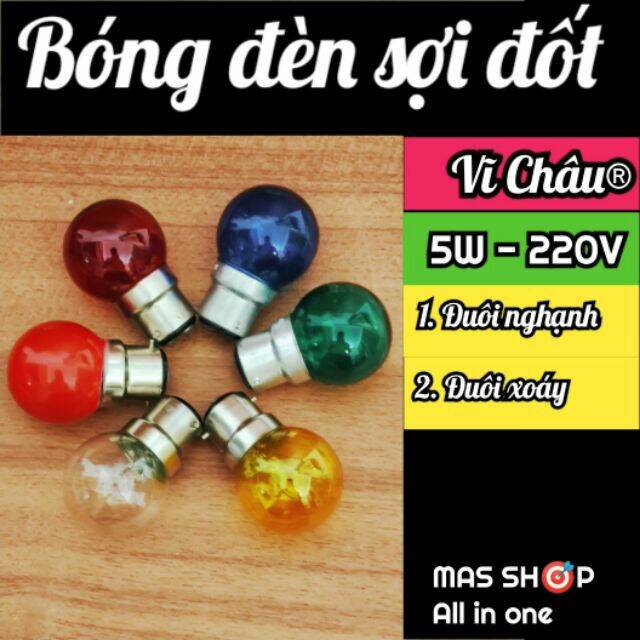 Bóng đèn trái chanh đuôi gài