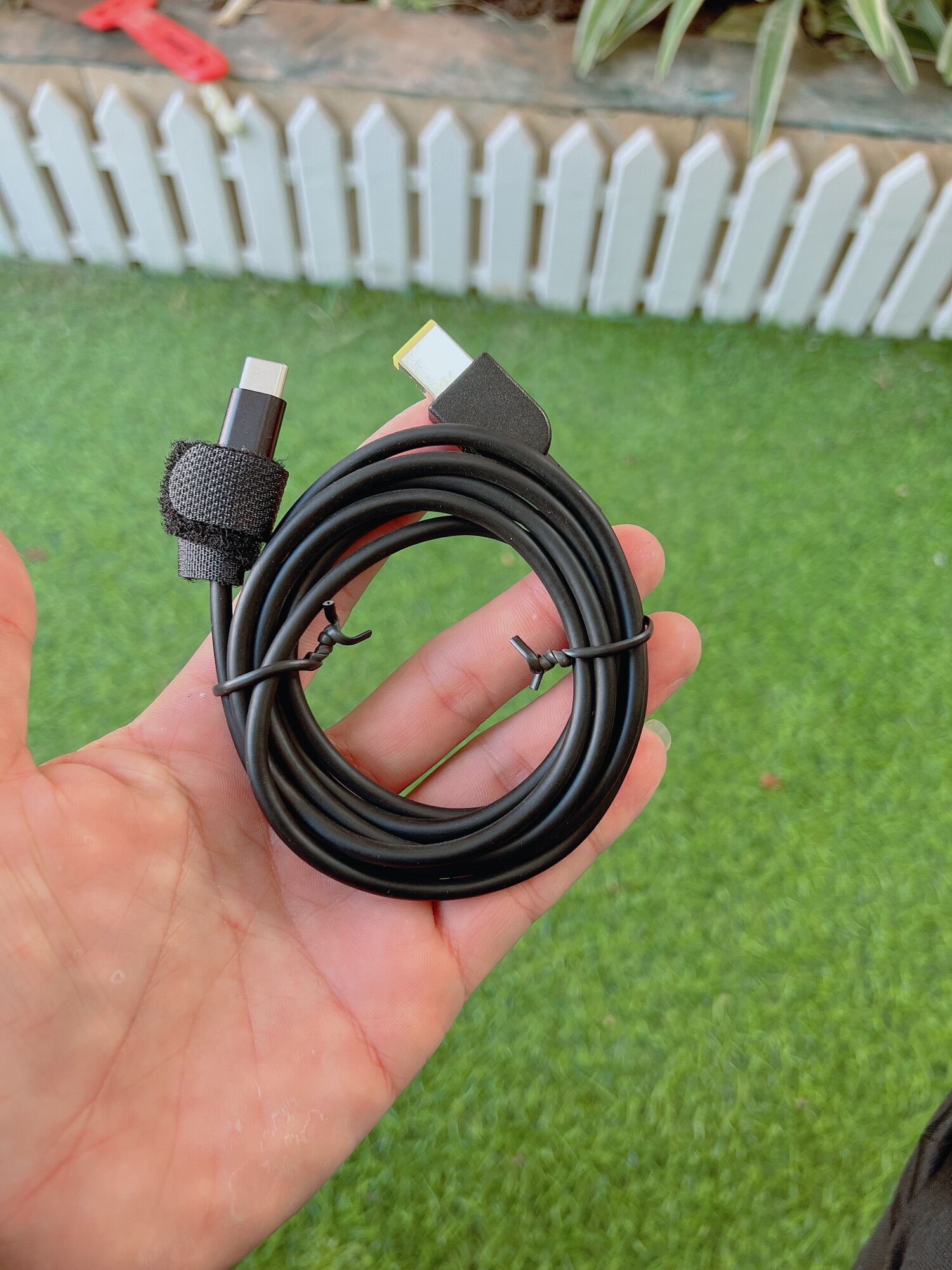 cáp sạc usb c sang lenovo chân vuông (type c to lenovo)