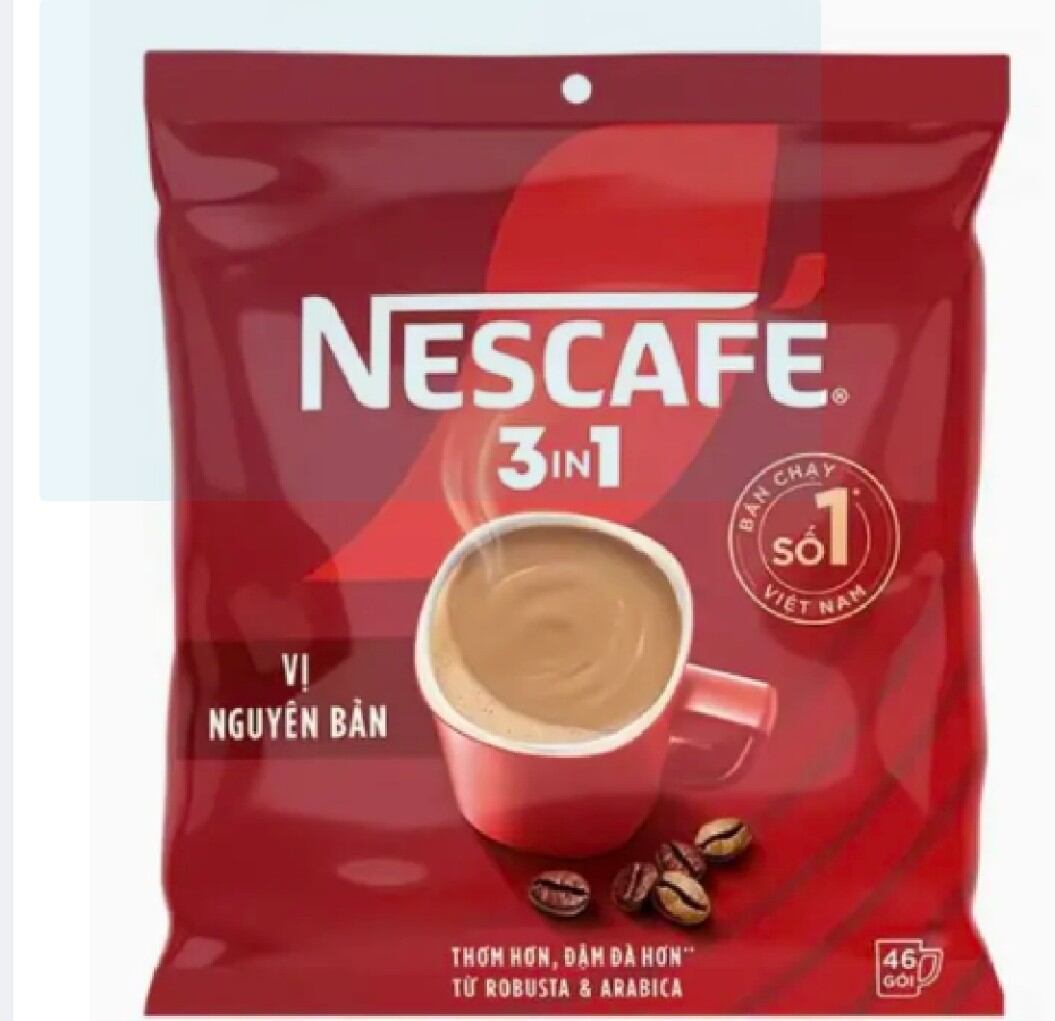 Cà phê nes đỏ bao bì mới 48 gói date 9/2025