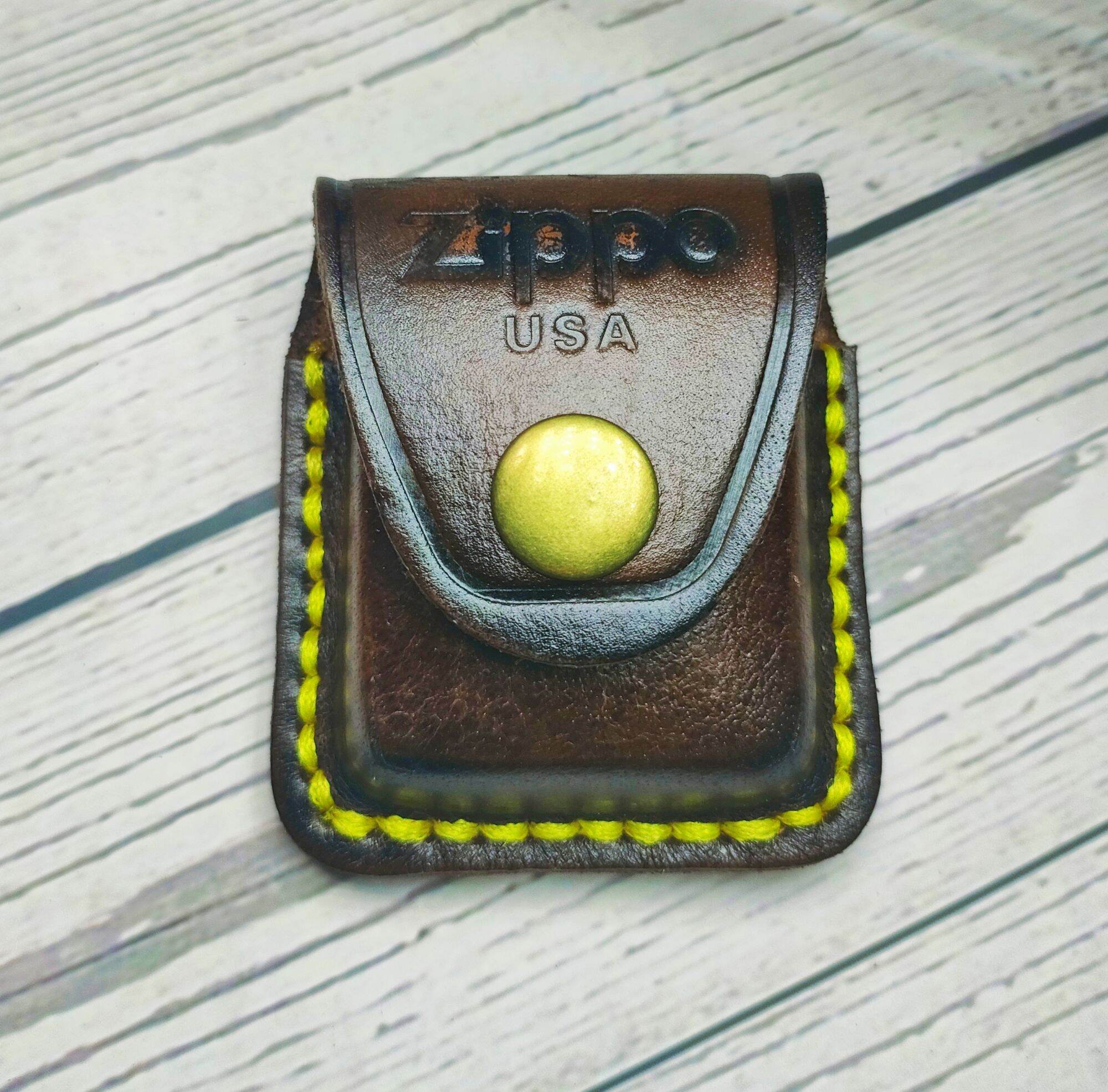 Bao da đựng Zippo, chất liệu da thật cao cấp