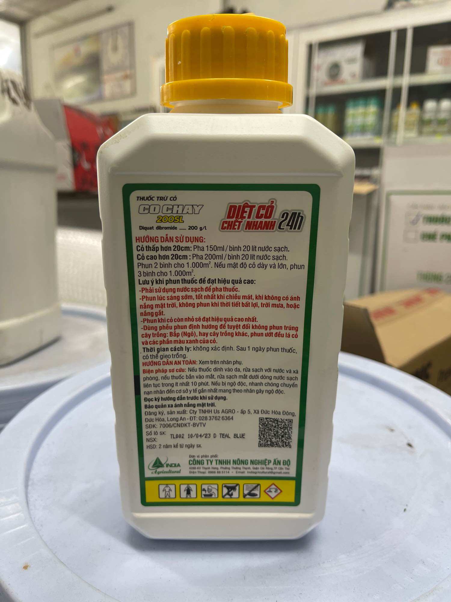 THUỐC CỎ CHÁY 200SL 1 LÍT