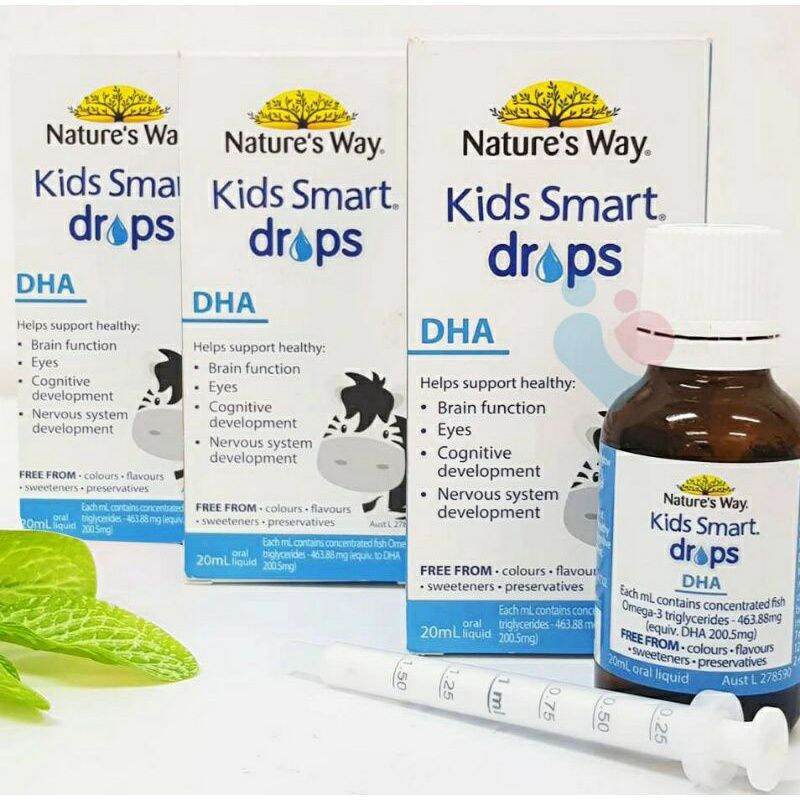 DHA dạng giọt Nature’s Way Kid Smart DHA Drops 20ml Úc Drop - MixASale