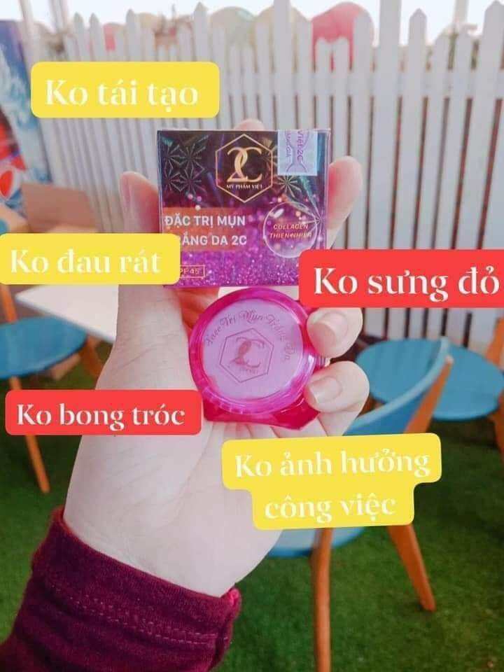 Kem Ngừa Mụn Trắng Da 2C