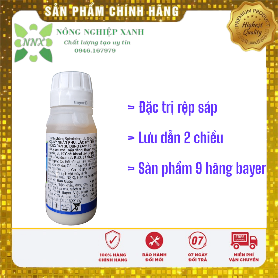 MOVENTO 150OD 100ml - Sản phẩm trừ Rệp Sáp, Bọ Trĩ - sản phẩm chính hãng Bayer