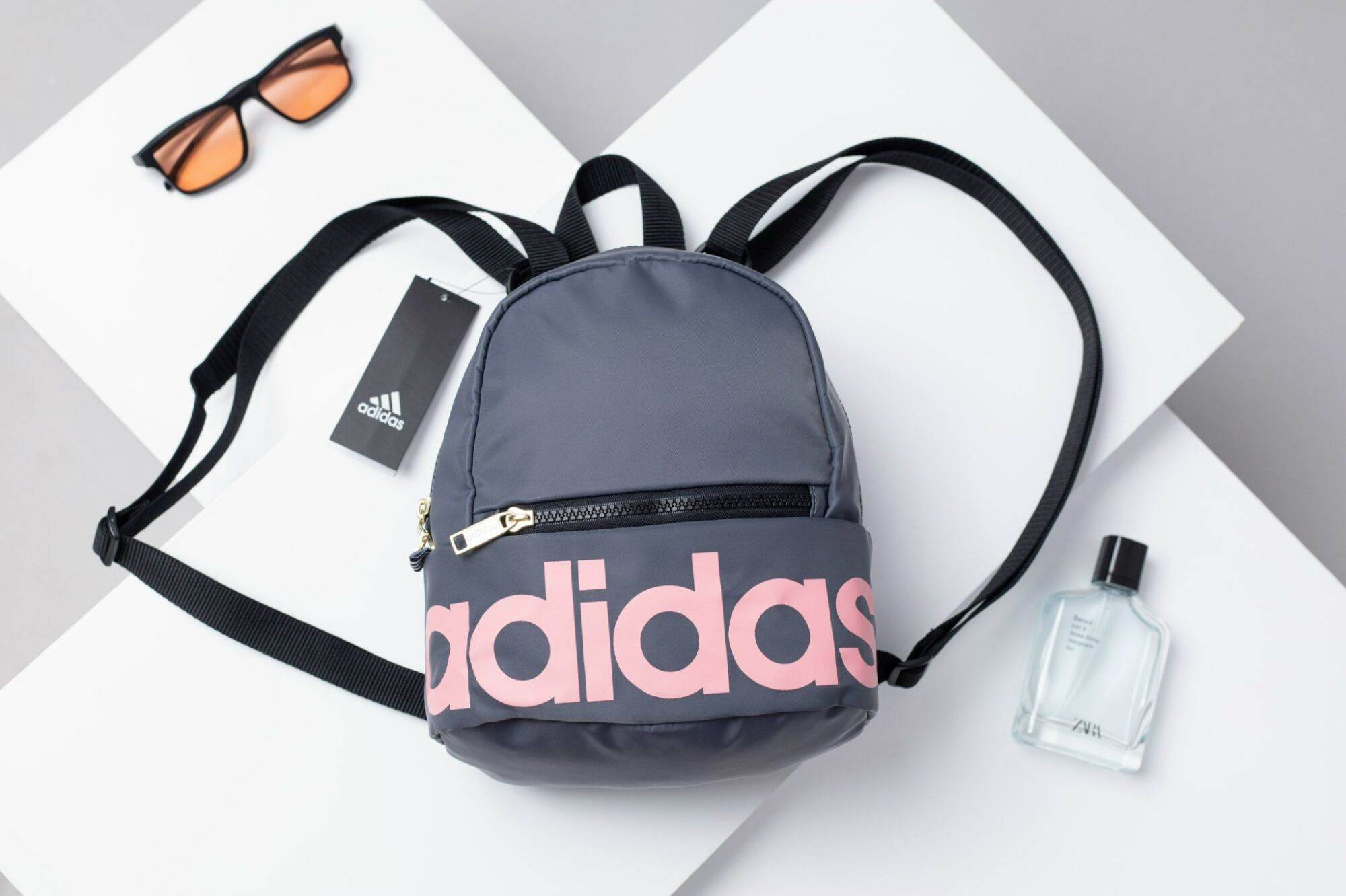 💥new 2022💥 balo mini adidas màu tím, khóa vàng cm5561