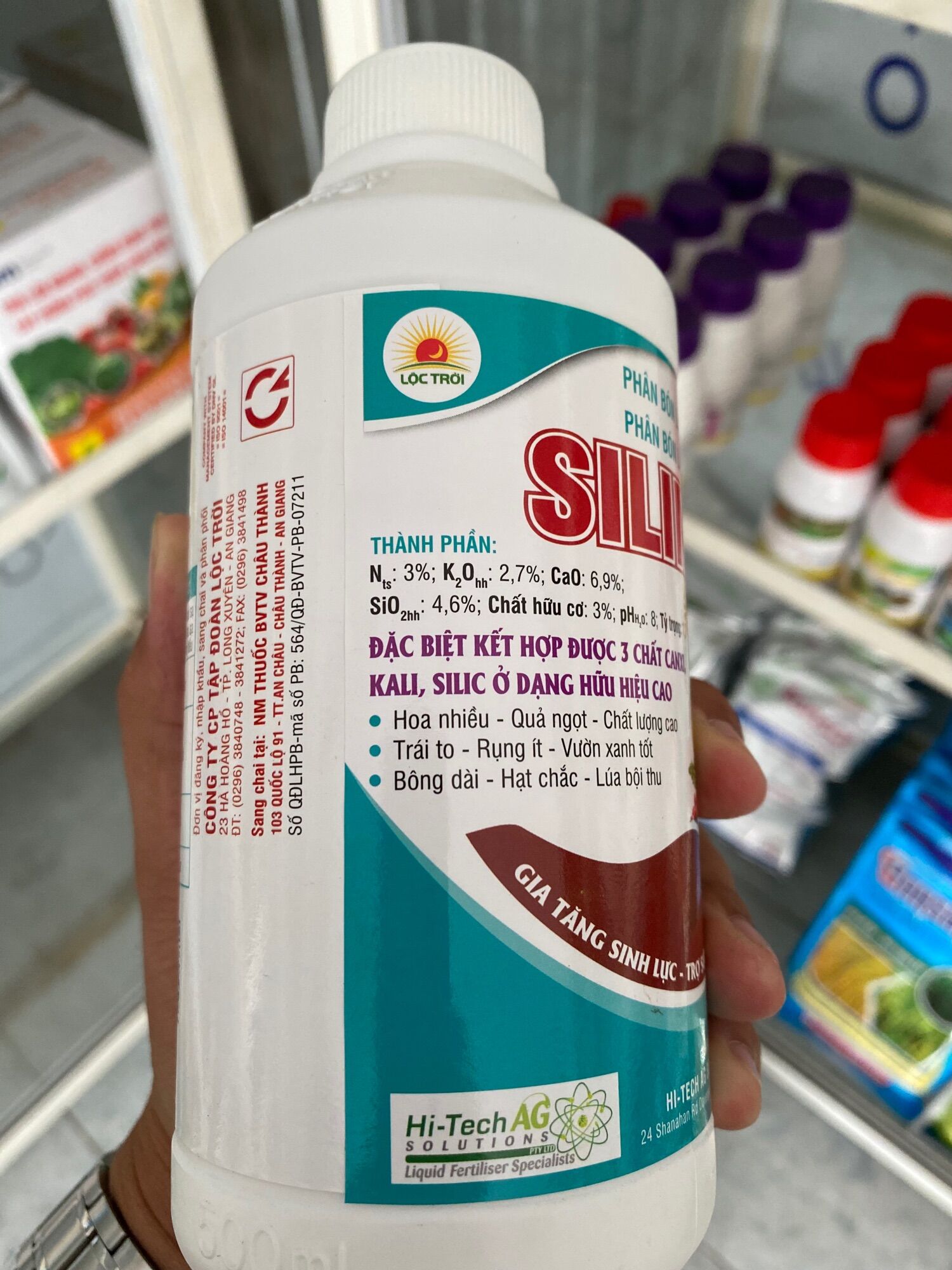 [ Hàng chính hãng Lộc Trời ] Phân bón lá hữu cơ SILIMAX chai 500ml