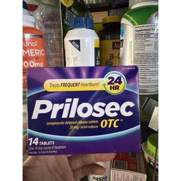 Viên ug Prilôsec_OTC hỗ trợ viêm loét dạ dày, hành tá tràng trào ngược dạ dày