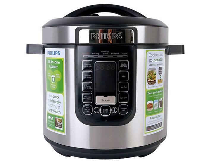 Nồi áp suất điện Philips HD2137/65 6L - Hàng nhập khẩu