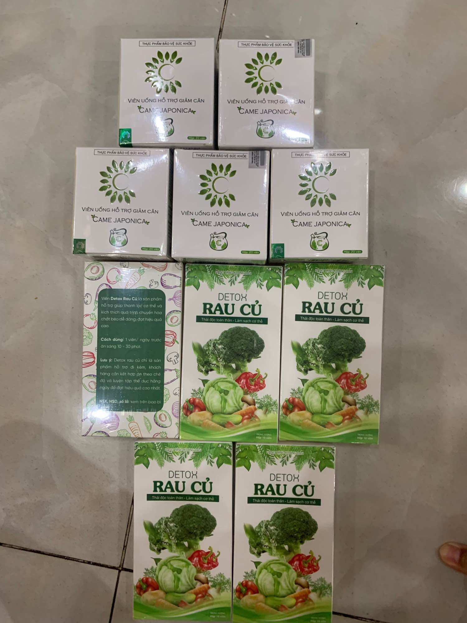 Combo 10 Tinh Hoa Trà Came Japonica tặng kèm detox chính hãng cty 100%
