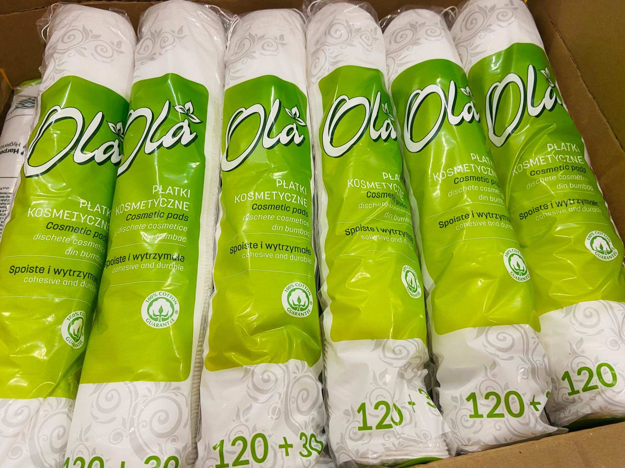 Bông tẩy trang cotton Ola 150 miếng