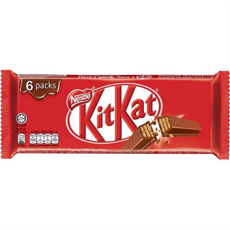 Bánh Phủ Chocolate NESTLE KITKAT 6 Thanh (6x17g)