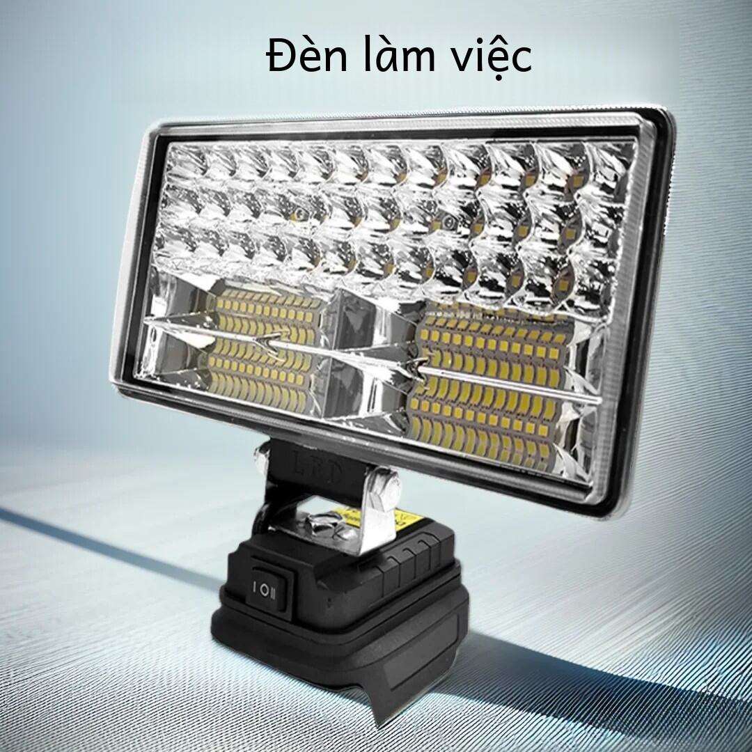 Đèn Led Di Động Không Dây 3/4/5/8 Inch Đèn Làm Việc Ngoài Trời Khẩn Cấp Dụng Cụ Câu Cá Đèn Lồng Cầm Tay Với Thân Nhôm 20V Makita Pin Tương Thích