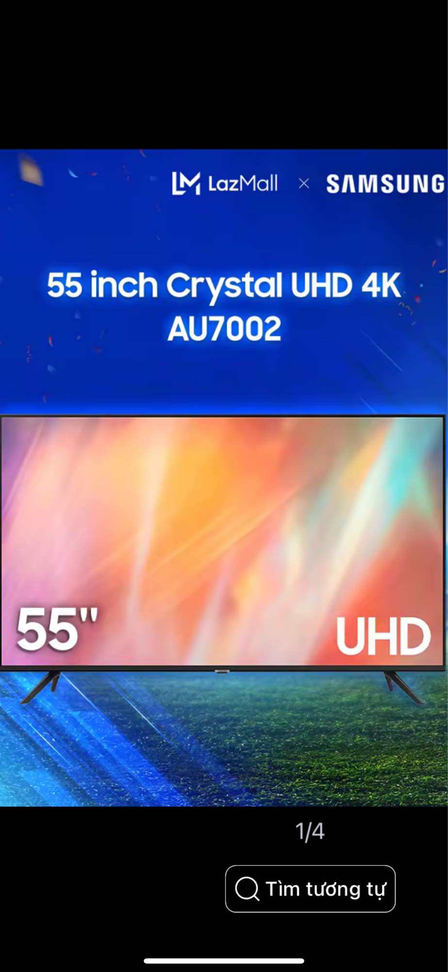Smart tivi Samsung 55 inch UA55AU7002 - Tivi 4K UHD - Bảo hành chính hãng