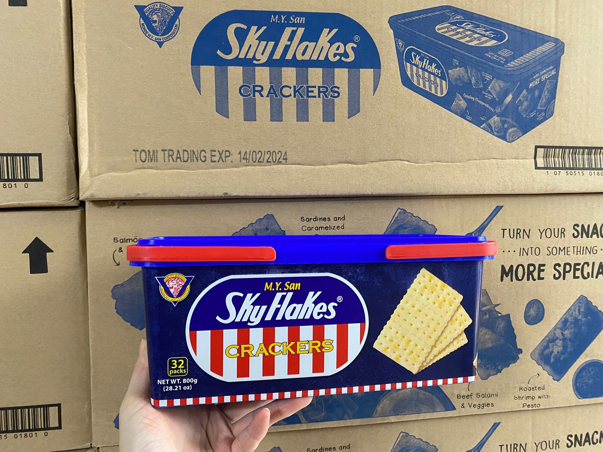 Bánh ăn kiêng skyflakes 800g nhập khẩu Philippines