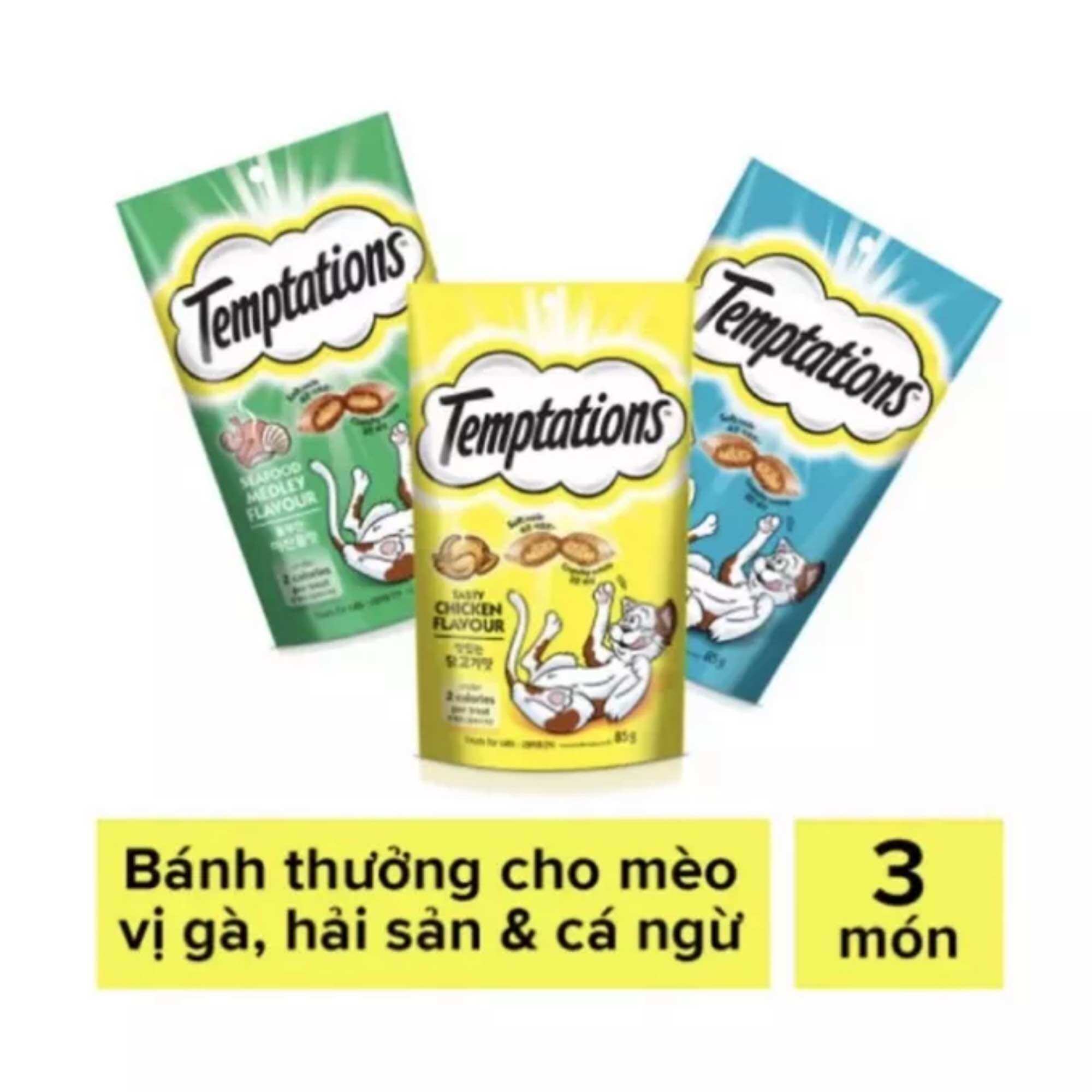 Bánh thưởng cho mèo temptations 75g