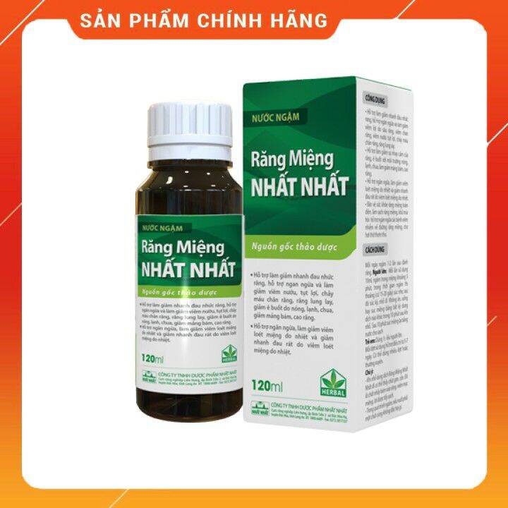 [HCM]NƯỚC NGẬM RĂNG MIỆNG NHẤT NHẤT chai 120ml