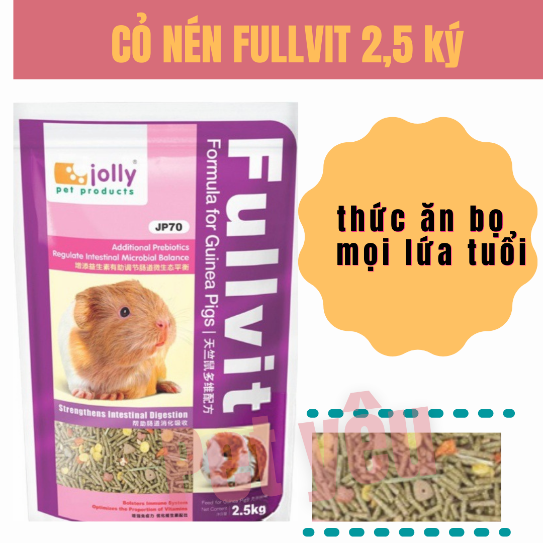 Cỏ nén Fullvit 🐹Date mới 🐹 Freeship thức ăn dành cho mọi lứa tuổi bọ